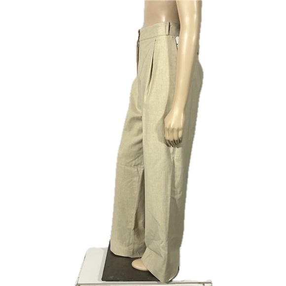 NWT ba&sh Jona Tailored Trousers Wideleg in beige - Picture 9 of 16